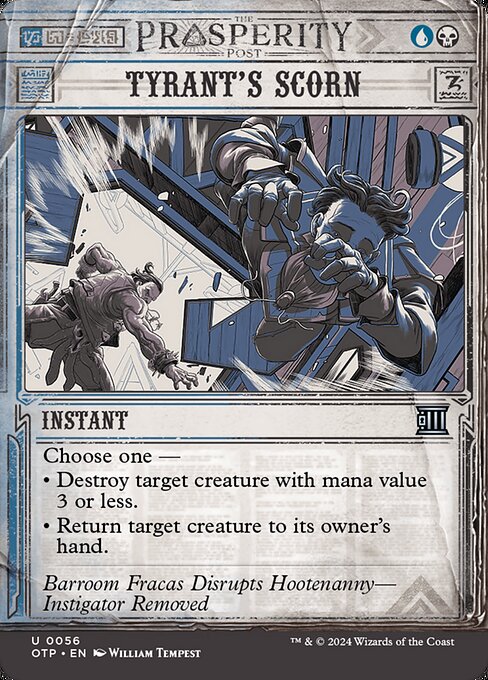 Tyrant's Scorn (56) - BORDERLESS (Foil) - Breaking News - Game On