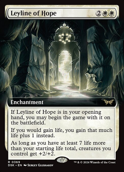 Leyline of Hope (369) - EXTENDED ART (Foil) - Duskmourn: House of Horror - Game On