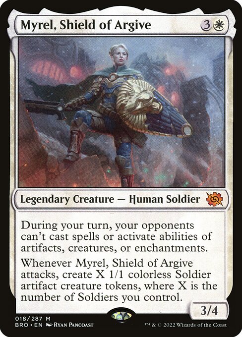 Myrel, Shield of Argive (18) (Foil) - The Brothers' War - Game On