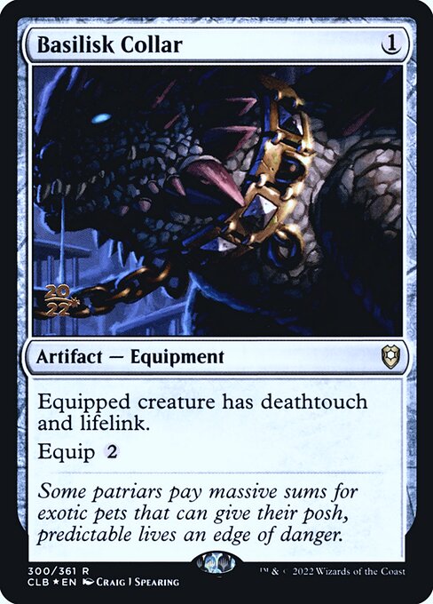 Basilisk Collar (300s) (Foil) - Battle for Baldur's Gate Promos - Game On