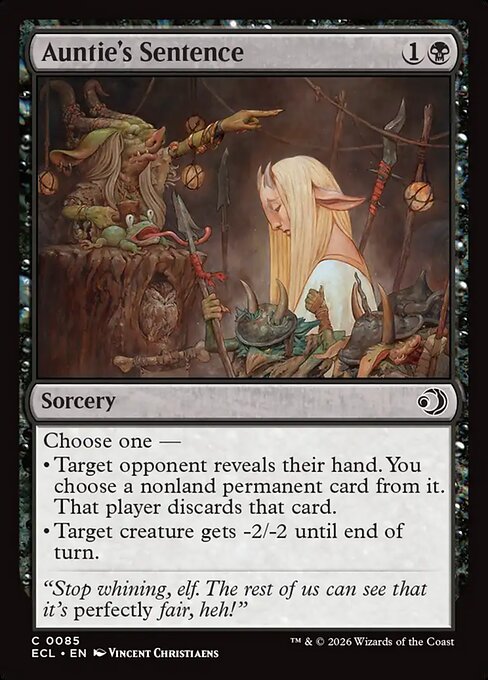 Auntie's Sentence (85) (Foil) - Lorwyn Eclipsed - Game On