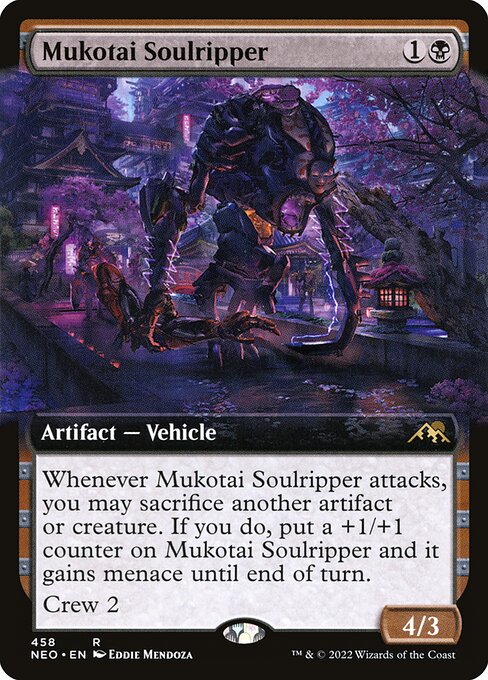 Mukotai Soulripper (458) - EXTENDED ART (Foil) - Kamigawa: Neon Dynasty - Game On