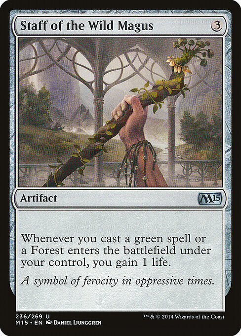 Staff of the Wild Magus (236) (Foil) - Magic 2015 - Game On