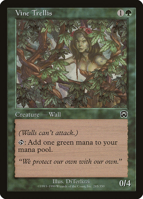Vine Trellis (285) (Foil) - Mercadian Masques - Game On