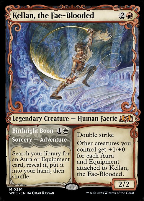 Kellan, the Fae-Blooded // Birthright Boon (291) - SHOWCASE - Wilds of Eldraine - Game On