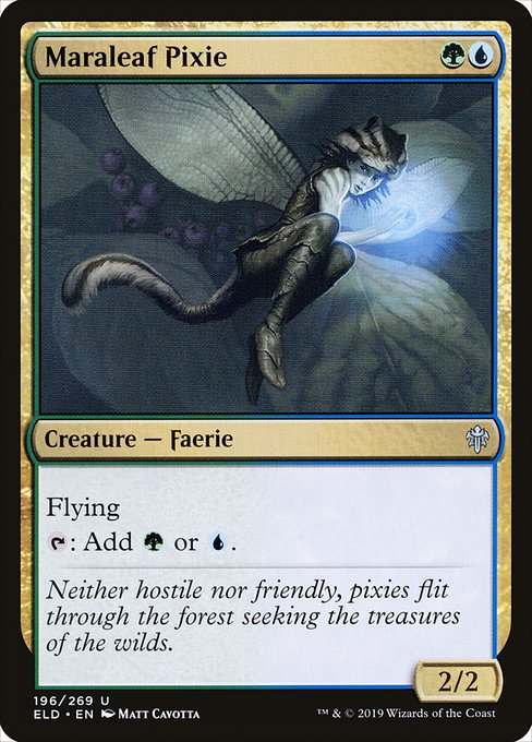 Maraleaf Pixie (196) (Foil) - Throne of Eldraine - Game On