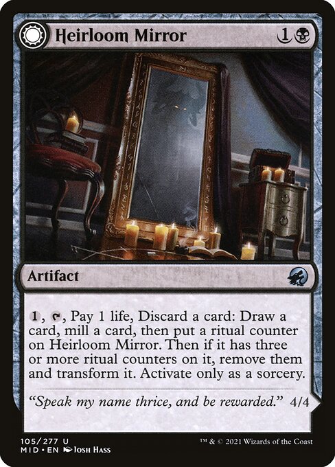 Heirloom Mirror // Inherited Fiend (105) (Foil) - Innistrad: Midnight Hunt - Game On