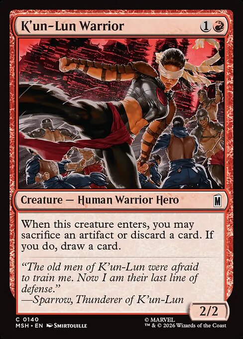 K'un-Lun Warrior (140) - Marvel Super Heroes - Game On