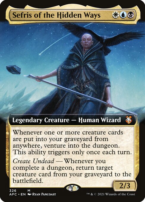 Sefris of the Hidden Ways (326) - EXTENDED ART - Forgotten Realms Commander - Game On