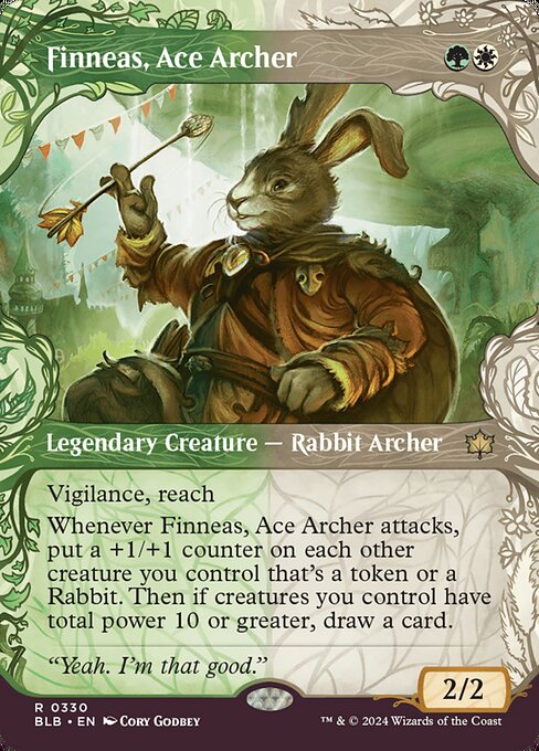 Finneas, Ace Archer (330) - BORDERLESS - Bloomburrow - Game On