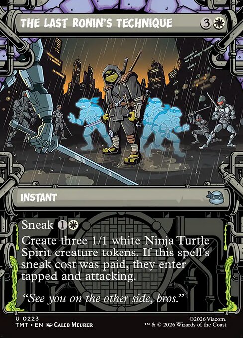 The Last Ronin's Technique (223) - BORDERLESS (Foil) - Teenage Mutant Ninja Turtles - Game On