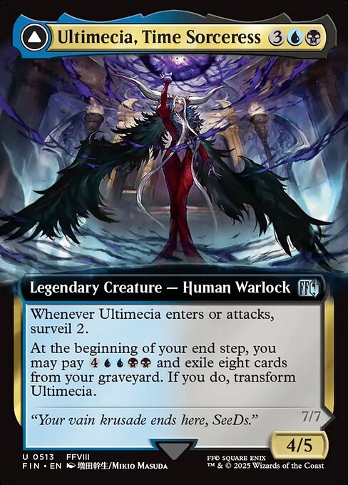 Ultimecia, Time Sorceress // Ultimecia, Omnipotent (513) - EXTENDED ART - Final Fantasy - Game On