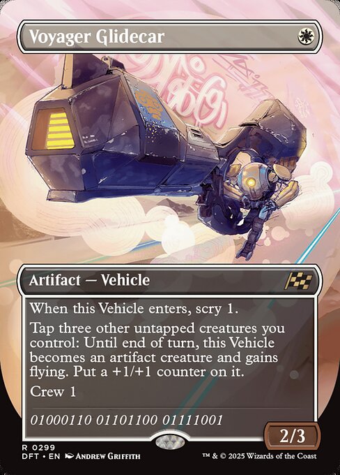 Voyager Glidecar (299) - BORDERLESS - FULL ART (Foil) - Aetherdrift - Game On