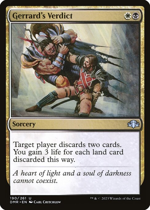 Gerrard's Verdict (190) (Foil) - Dominaria Remastered - Game On