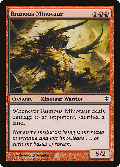 Ruinous Minotaur (145) - Zendikar - Game On