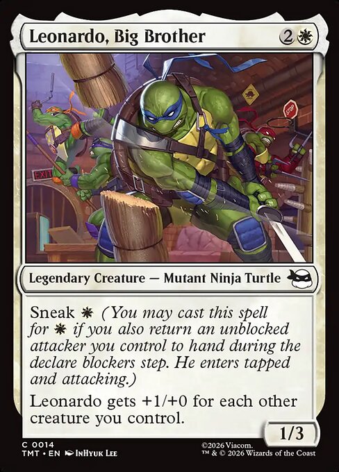 Leonardo, Big Brother (14) (Foil) - Teenage Mutant Ninja Turtles - Game On
