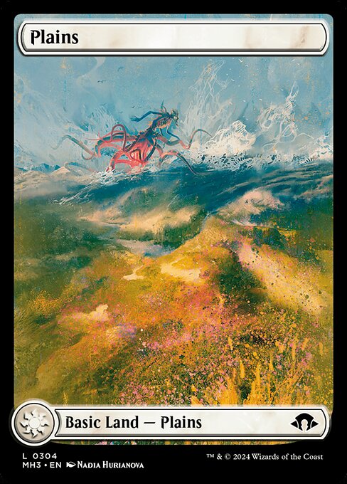 Plains (304) - FULL ART (Foil) - Modern Horizons 3 - Game On