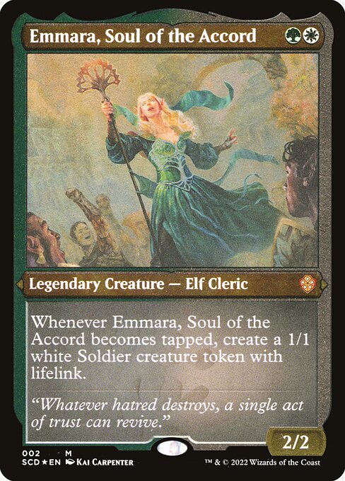 Emmara, Soul of the Accord (2) (Etched) - Starter Commander Decks - Game On