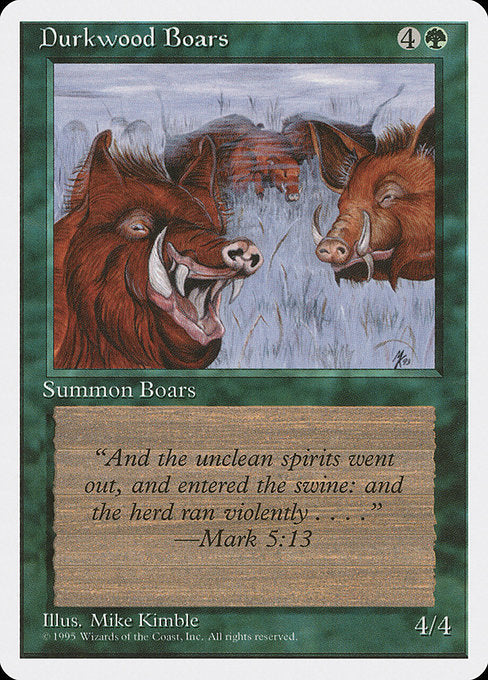 Durkwood Boars (241) - Fourth Edition - Game On