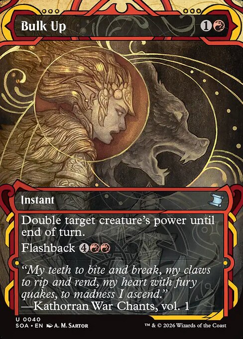 Bulk Up (40) - BORDERLESS (Foil) - Secrets of Strixhaven Mystical Archive - Game On