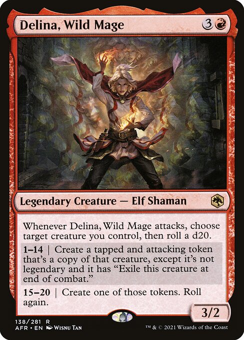 Delina, Wild Mage (138) (Foil) - Adventures in the Forgotten Realms - Game On