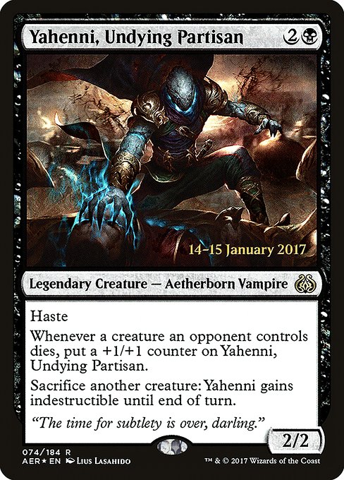 Yahenni, Undying Partisan (74s) (Foil) - Aether Revolt Promos - Game On