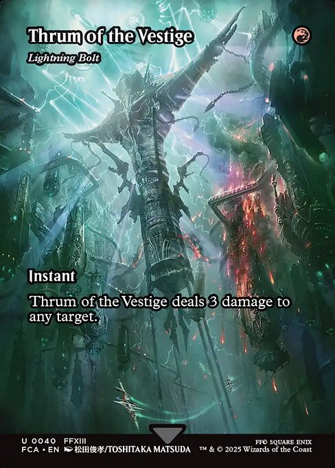 Lightning Bolt (40) - BORDERLESS - FULL ART - Final Fantasy: Through the Ages - Game On