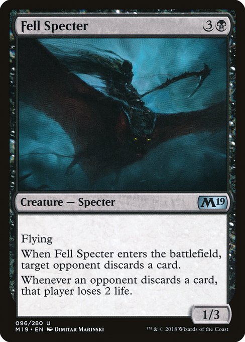 Fell Specter (96) (Foil) - Core Set 2019 - Game On