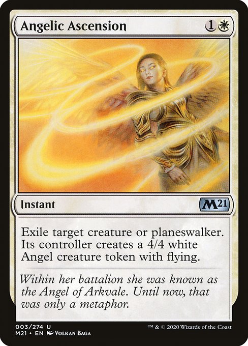 Angelic Ascension (3) (Foil) - Core Set 2021 - Game On
