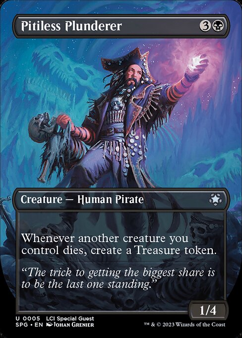Pitiless Plunderer (5) - BORDERLESS - FULL ART (Foil) - Special Guests - Game On