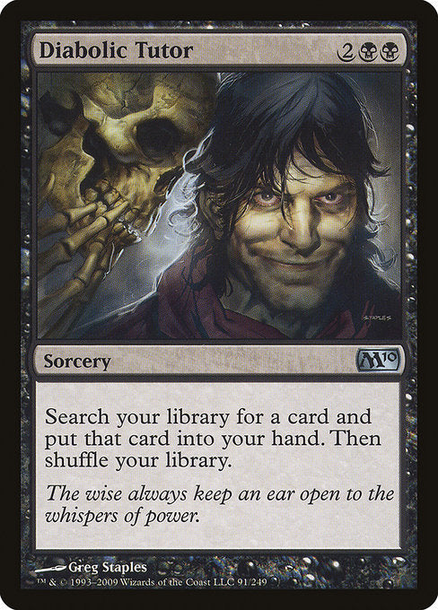 Diabolic Tutor (91) - Magic 2010 - Game On