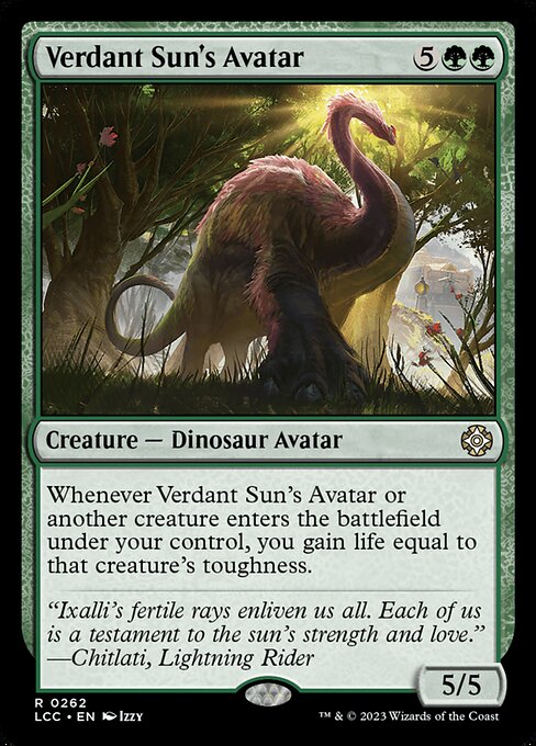 Verdant Sun's Avatar (262) - The Lost Caverns of Ixalan Commander - Game On