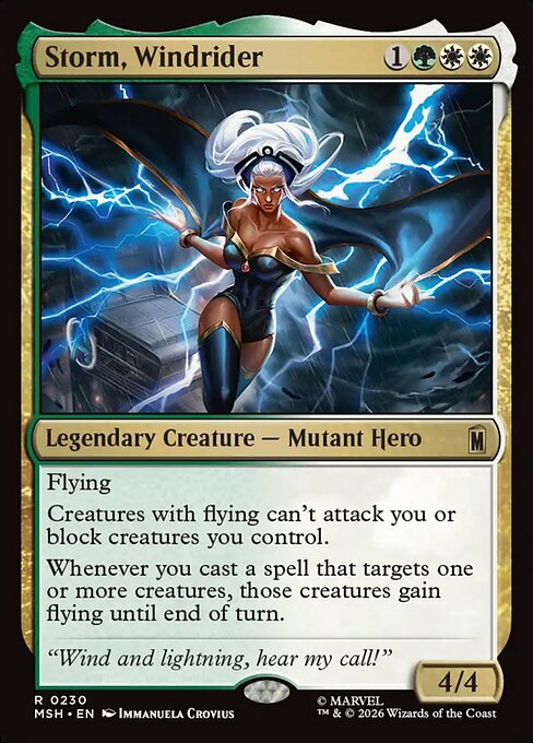 Storm, Windrider (230) (Foil) - Marvel Super Heroes - Game On