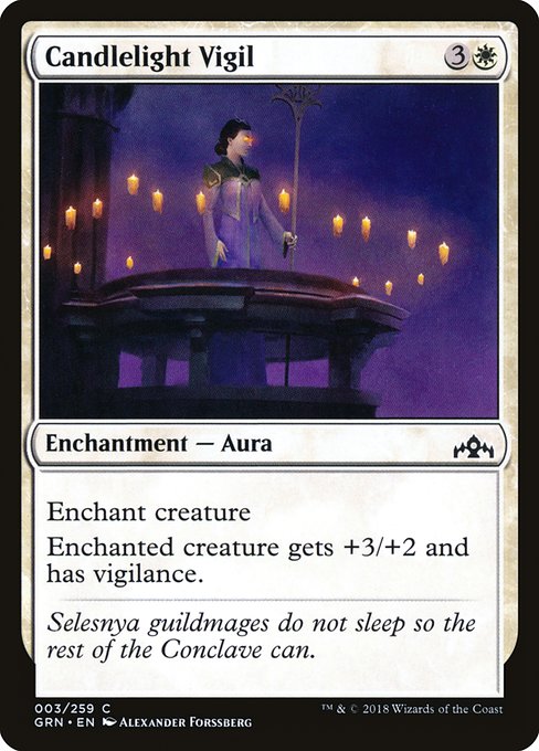 Candlelight Vigil (3) (Foil) - Guilds of Ravnica - Game On