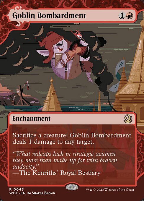 Goblin Bombardment (43) - BORDERLESS - Wilds of Eldraine: Enchanting Tales - Game On