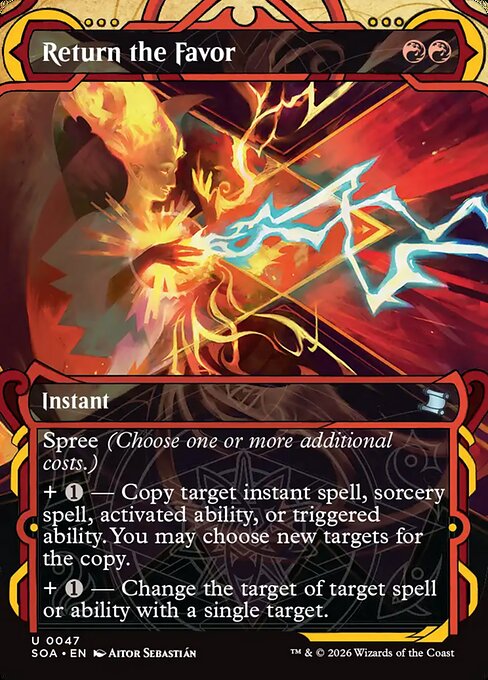 Return the Favor (47) - BORDERLESS (Foil) - Secrets of Strixhaven Mystical Archive - Game On