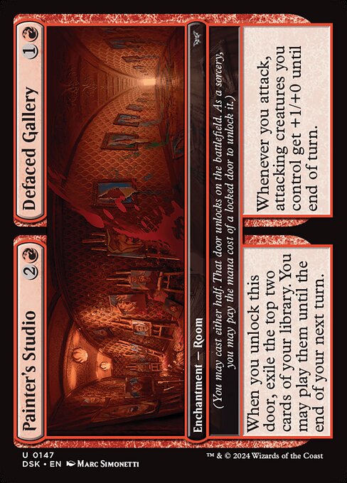 Painter's Studio // Defaced Gallery (147) - Duskmourn: House of Horror - Game On