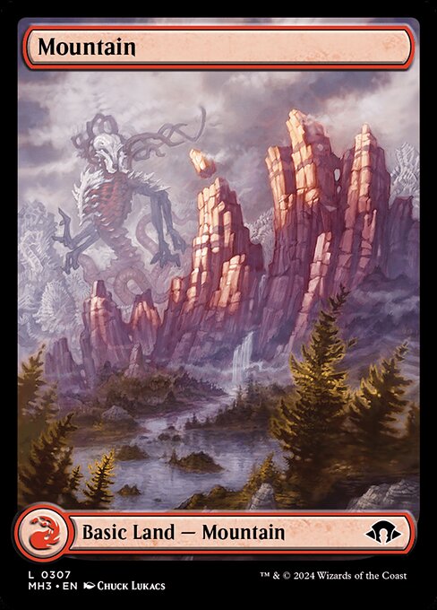 Mountain (307) - FULL ART (Foil) - Modern Horizons 3 - Game On