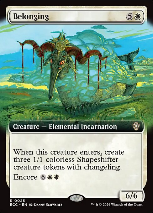 Belonging (25) - EXTENDED ART - Lorwyn Eclipsed Commander - Game On