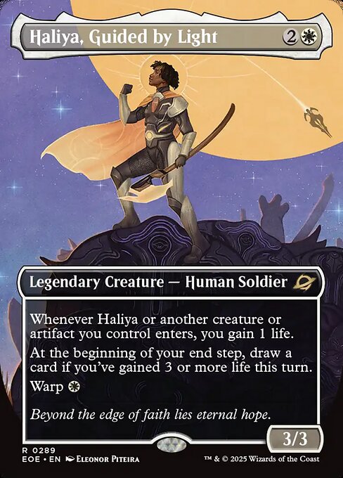 Haliya, Guided by Light (289) - BORDERLESS - FULL ART - Edge of Eternities - Game On