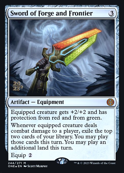 Sword of Forge and Frontier (244s) (Foil) - Phyrexia: All Will Be One Promos - Game On