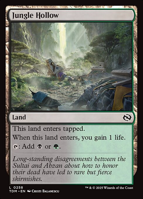 Jungle Hollow (258) (Foil) - Tarkir: Dragonstorm - Game On