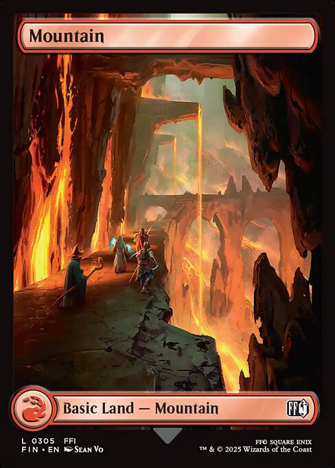 Mountain (305) - FULL ART (Foil) - Final Fantasy - Game On