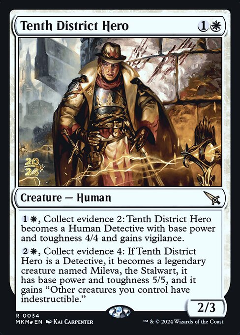 Tenth District Hero (34s) (Foil) - Murders at Karlov Manor Promos - Game On