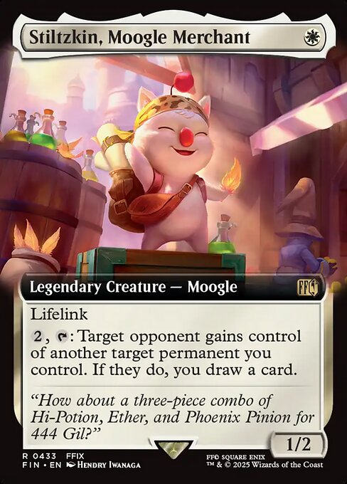 Stiltzkin, Moogle Merchant (433) - EXTENDED ART - Final Fantasy - Game On