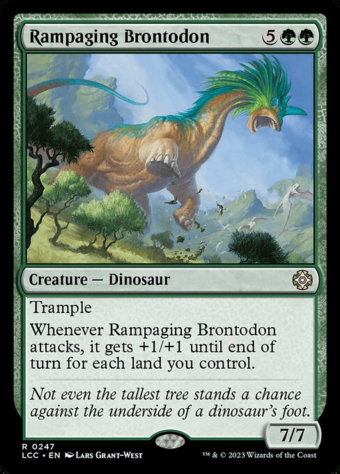 Rampaging Brontodon (247) - The Lost Caverns of Ixalan Commander - Game On