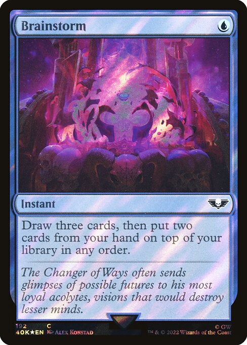 Brainstorm (192★) (Foil) - Warhammer 40,000 Commander - Game On
