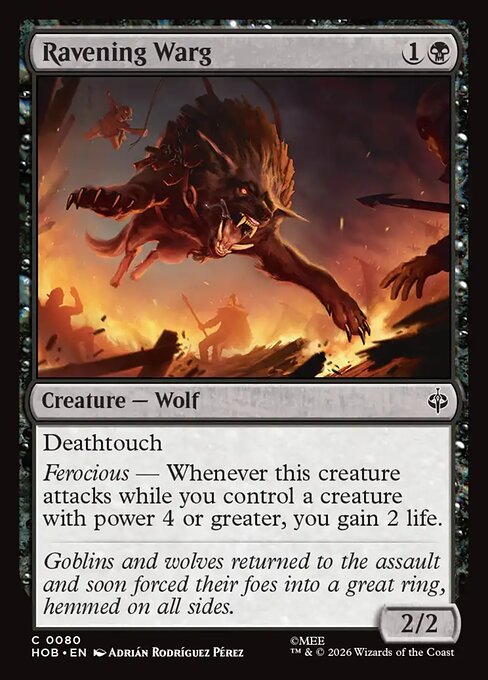 Ravening Warg (80) (Foil) - The Hobbit - Game On
