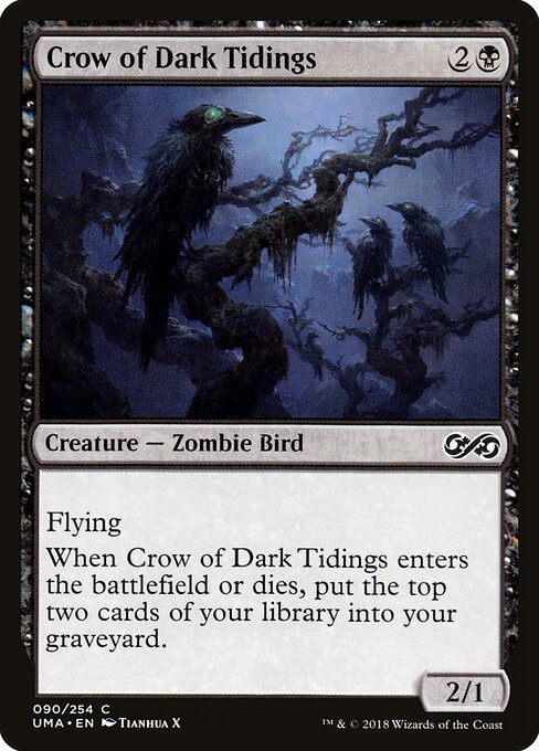 Crow of Dark Tidings (90) (Foil) - Ultimate Masters - Game On