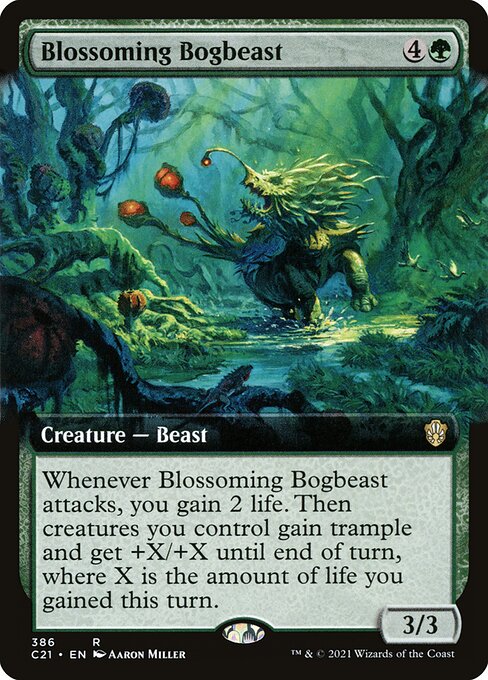 Blossoming Bogbeast (386) - EXTENDED ART - Commander 2021 - Game On